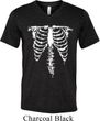 Halloween Skeleton Mens Tri Blend V-neck Shirt