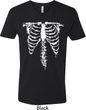 Halloween Skeleton Mens V-Neck Shirt