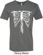 Halloween Skeleton Mens V-Neck Shirt