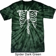 Halloween Skeleton Spider Tie Dye Shirt