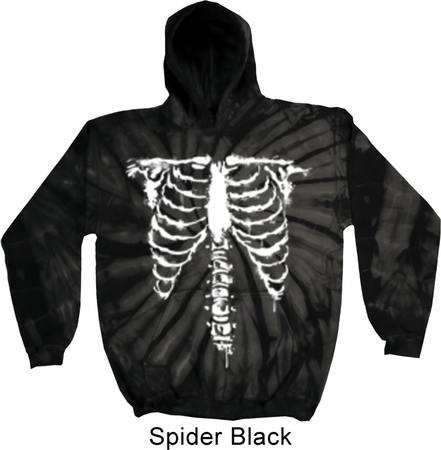 Halloween Skeleton Tie Dye Hoodie
