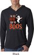 Halloween Tee I'm Here for the Boos Lightweight Hoodie Tee