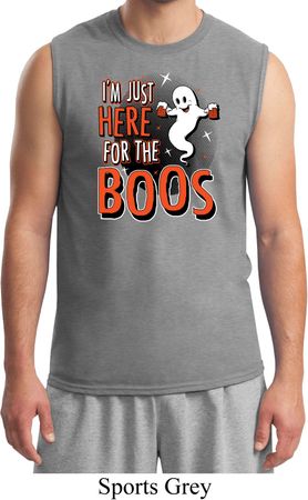 Halloween Tee I'm Here for the Boos Muscle Shirt