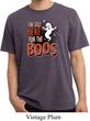 Halloween Tee I'm Here for the Boos Pigment Dyed Shirt