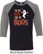 Halloween Tee I'm Here for the Boos Raglan Shirt