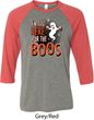 Halloween Tee I'm Here for the Boos Raglan Shirt