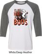 Halloween Tee I'm Here for the Boos Raglan Shirt