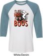 Halloween Tee I'm Here for the Boos Raglan Shirt
