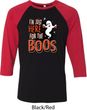 Halloween Tee I'm Here for the Boos Raglan Shirt