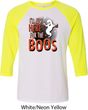 Halloween Tee I'm Here for the Boos Raglan Shirt