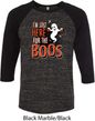Halloween Tee I'm Here for the Boos Raglan Shirt