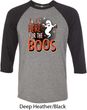 Halloween Tee I'm Here for the Boos Raglan Shirt