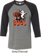 Halloween Tee I'm Here for the Boos Raglan Shirt