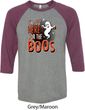 Halloween Tee I'm Here for the Boos Raglan Shirt