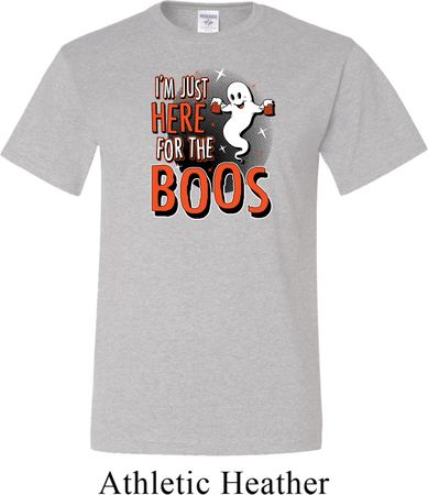 Halloween Tee I'm Here for the Boos Tall Shirt
