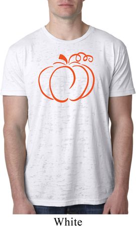 Halloween Tee Pumpkin Sketch Burnout Shirt
