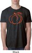 Halloween Tee Pumpkin Sketch Burnout Shirt