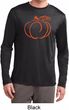 Halloween Tee Pumpkin Sketch Dry Wicking Long Sleeve