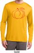 Halloween Tee Pumpkin Sketch Dry Wicking Long Sleeve