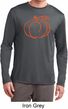 Halloween Tee Pumpkin Sketch Dry Wicking Long Sleeve