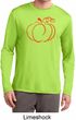 Halloween Tee Pumpkin Sketch Dry Wicking Long Sleeve