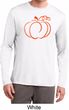 Halloween Tee Pumpkin Sketch Dry Wicking Long Sleeve