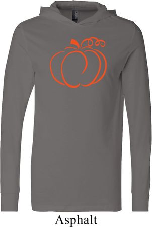 Halloween Tee Pumpkin Sketch Lightweight Hoodie