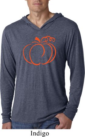 Halloween Tee Pumpkin Sketch Lightweight Hoodie Tee