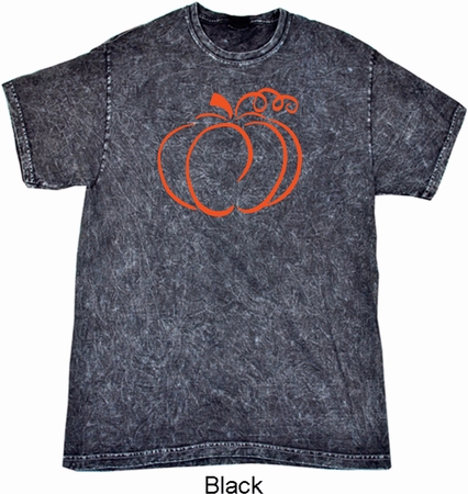Halloween Tee Pumpkin Sketch Mineral Tie Dye T-shirt