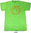 Halloween Tee Pumpkin Sketch Mineral Tie Dye T-shirt