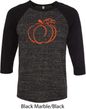Halloween Tee Pumpkin Sketch Raglan Shirt