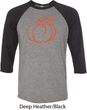 Halloween Tee Pumpkin Sketch Raglan Shirt
