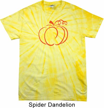 Halloween Tee Pumpkin Sketch Tie Dye T-shirt