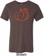 Halloween Tee Pumpkin Sketch Tri Blend Tee