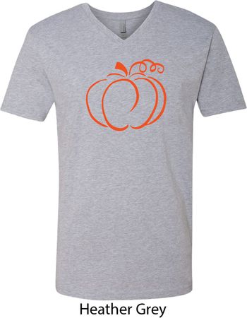 Halloween Tee Pumpkin Sketch V-neck