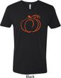 Halloween Tee Pumpkin Sketch V-neck