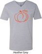 Halloween Tee Pumpkin Sketch V-neck