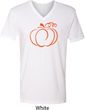 Halloween Tee Pumpkin Sketch V-neck