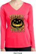 Halloween Trick or Treat Ladies Dry Wicking Long Sleeve Shirt