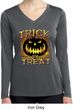 Halloween Trick or Treat Ladies Dry Wicking Long Sleeve Shirt