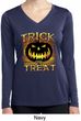 Halloween Trick or Treat Ladies Dry Wicking Long Sleeve Shirt
