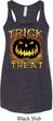 Halloween Trick or Treat Ladies Flowy Racerback Tanktop