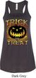 Halloween Trick or Treat Ladies Flowy Racerback Tanktop