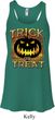 Halloween Trick or Treat Ladies Flowy Racerback Tanktop