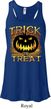 Halloween Trick or Treat Ladies Flowy Racerback Tanktop