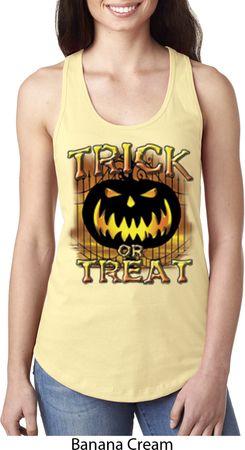 Halloween Trick or Treat Ladies Ideal Tank Top