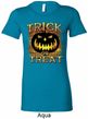 Halloween Trick or Treat Ladies Longer Length Shirt