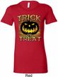 Halloween Trick or Treat Ladies Longer Length Shirt