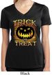 Halloween Trick or Treat Ladies Moisture Wicking V-neck Shirt