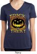 Halloween Trick or Treat Ladies Moisture Wicking V-neck Shirt